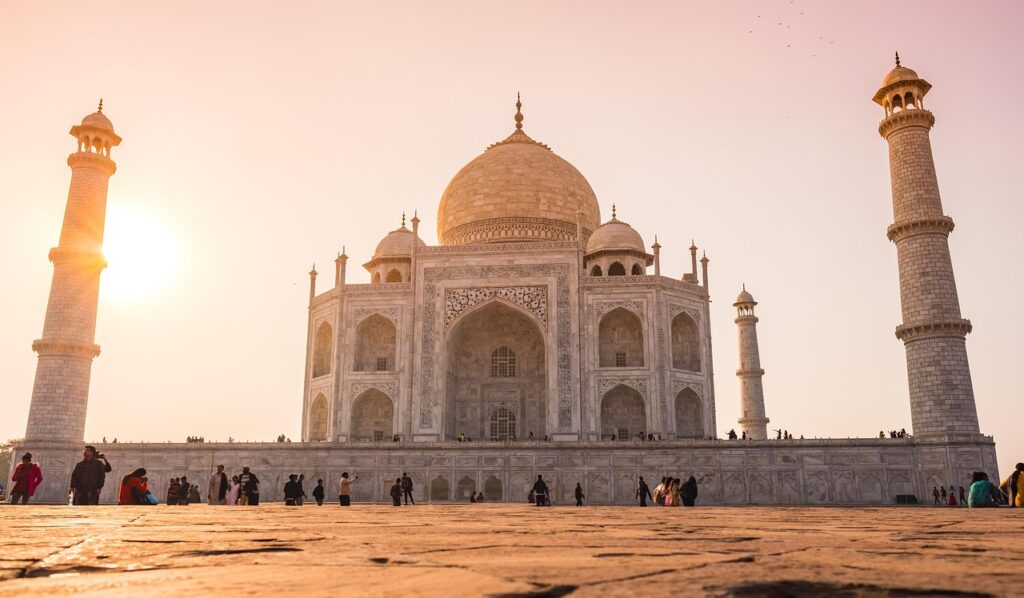 A scenic view of Agra, India