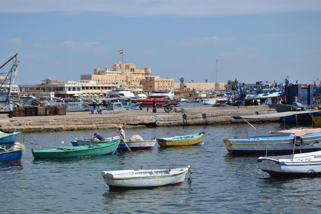 A scenic view of Alexandria, Egypt