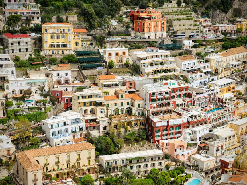 A scenic view of Amalfi, Italy