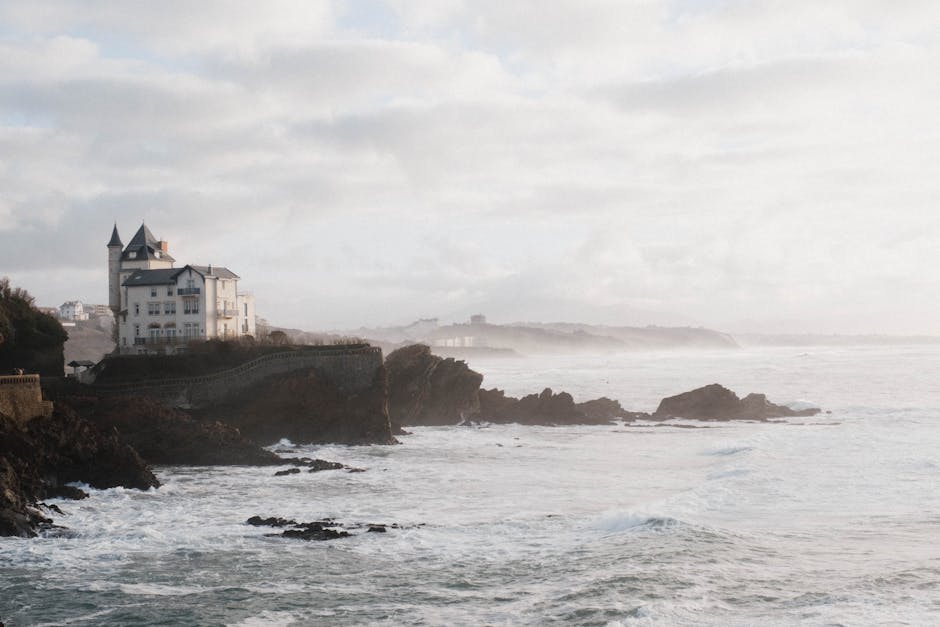 A scenic view of Biarritz, France