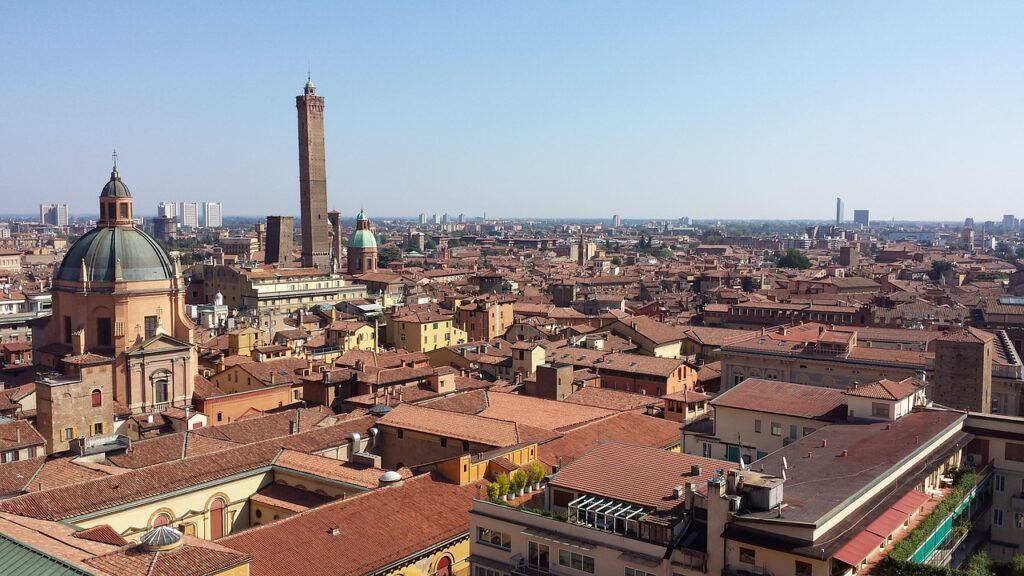 A scenic view of Bologna, Italy