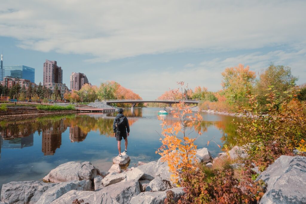 A scenic view of Cedar Rapids, United States of America