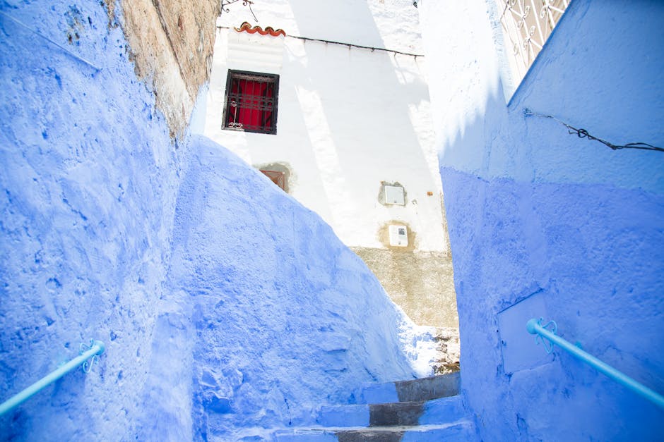 A scenic view of Chefchaouen, Morocco