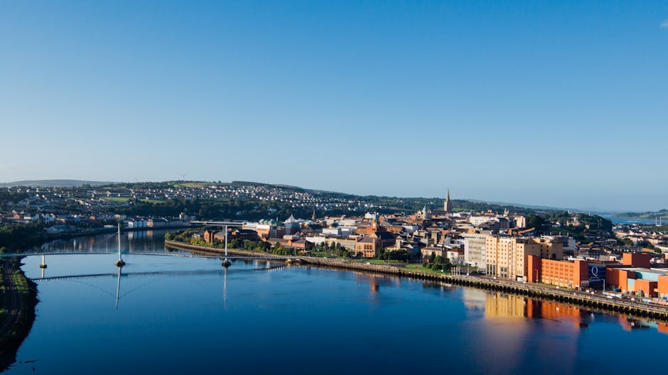 A scenic view of Derry, United Kingdom