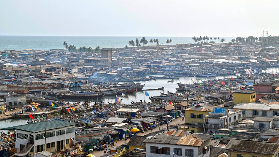 A scenic view of Elmina, Ghana