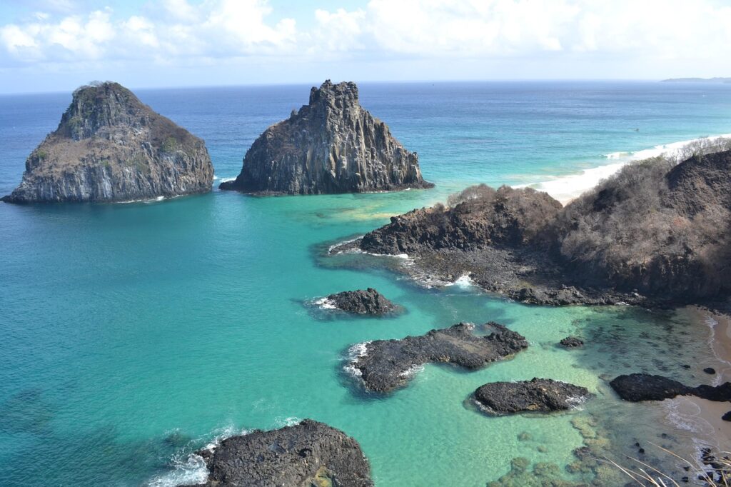 A scenic view of Fernando de Noronha, Brazil