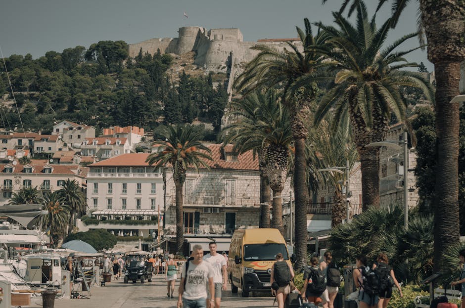 A scenic view of Hvar, Croatia