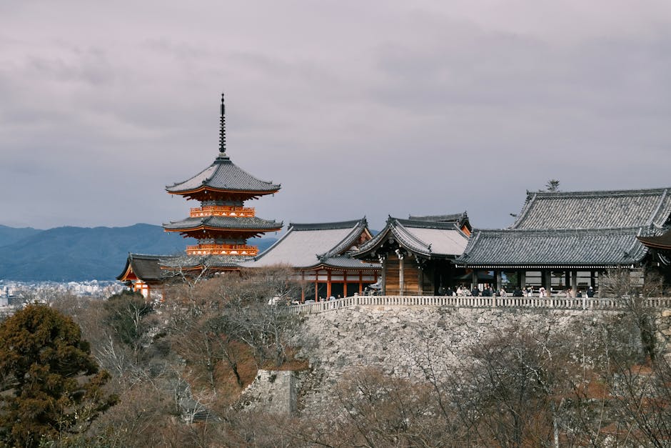 A scenic view of Kyoto, Japan
