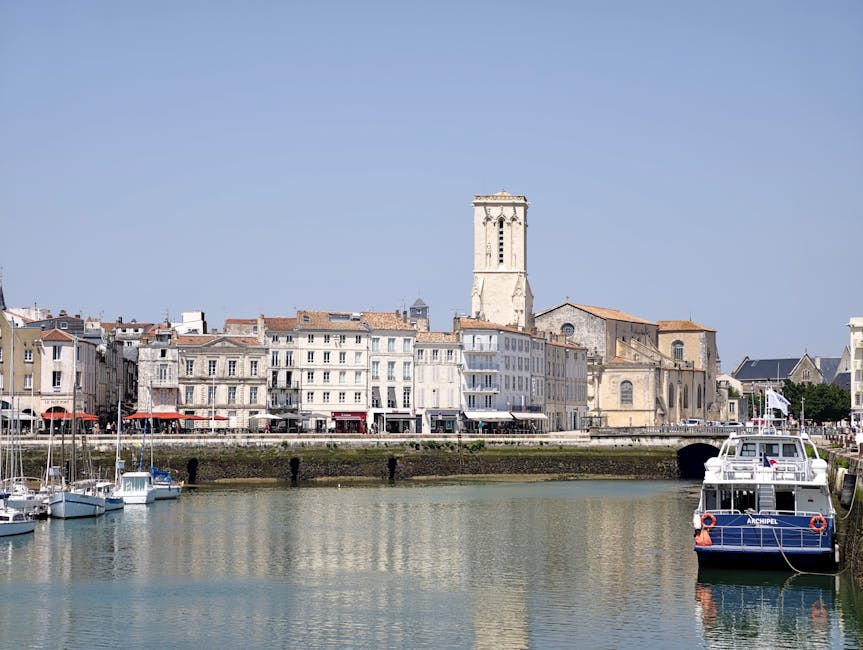 A scenic view of La Rochelle, France