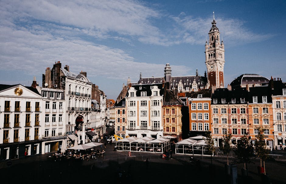 A scenic view of Lille, France