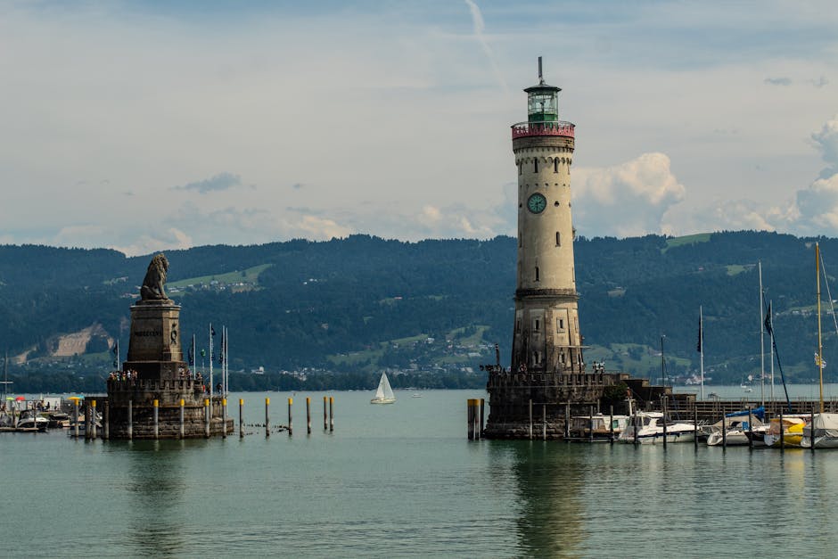 A scenic view of Lindau, Germany