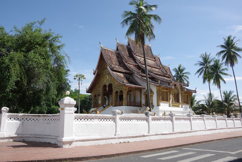 A scenic view of Luang Prabang, Laos
