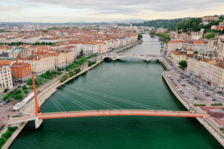 A scenic view of Lyon, France