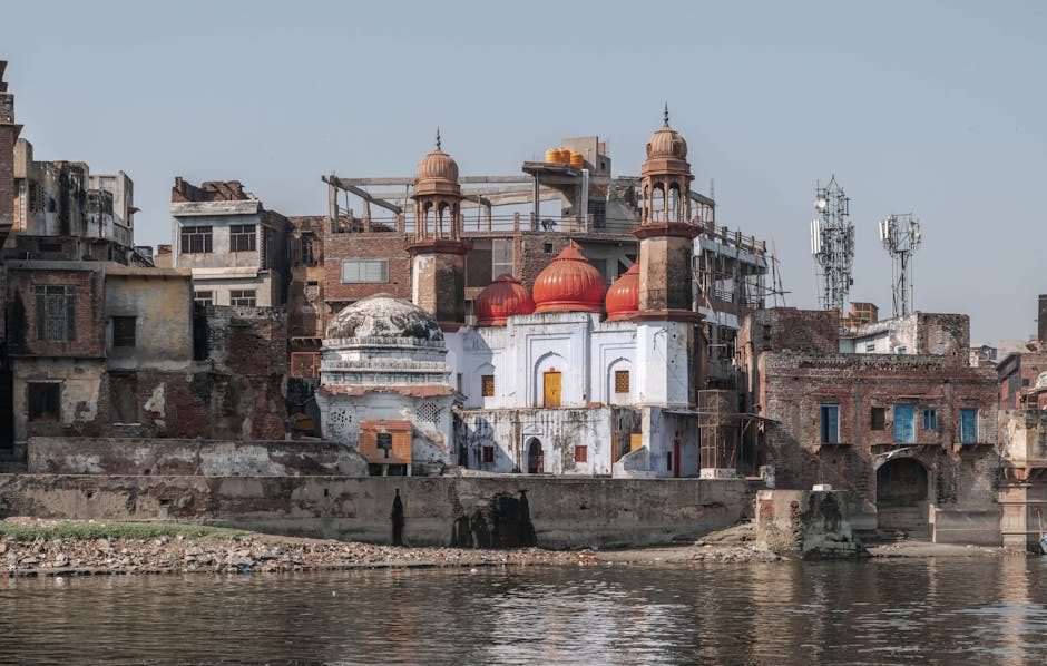 A scenic view of Mathura, India