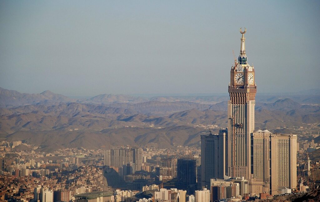 A scenic view of Mecca, Saudi Arabia