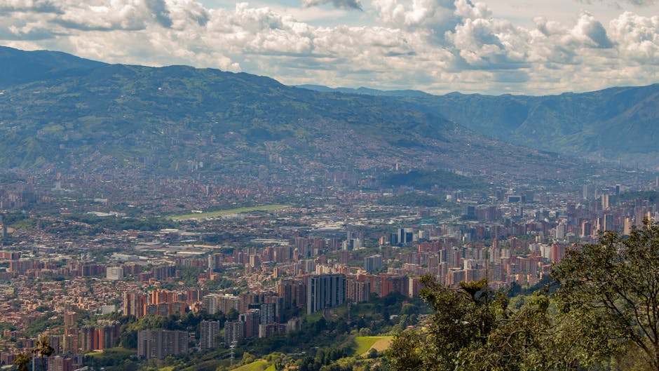 A scenic view of Medellin, Colombia