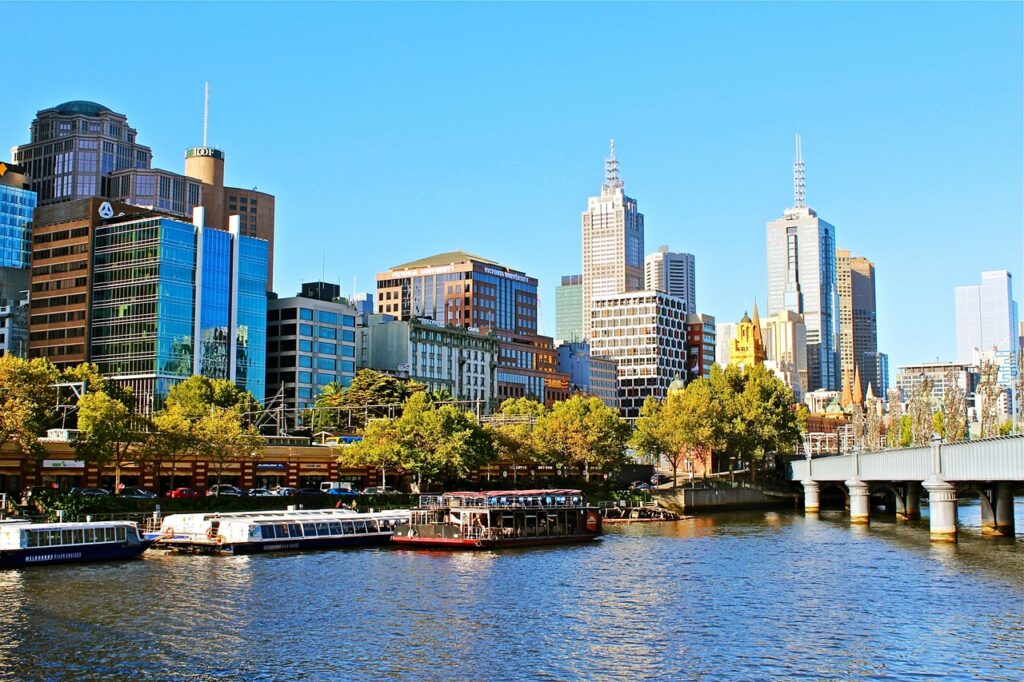 A scenic view of Melbourne, Australia
