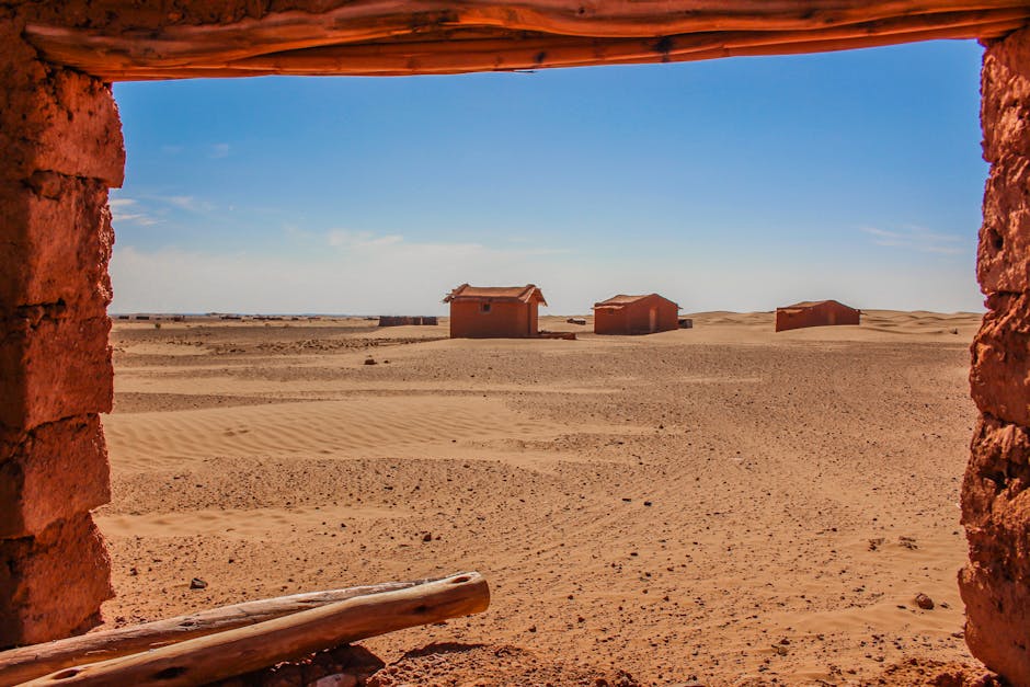 A scenic view of Merzouga, Morocco