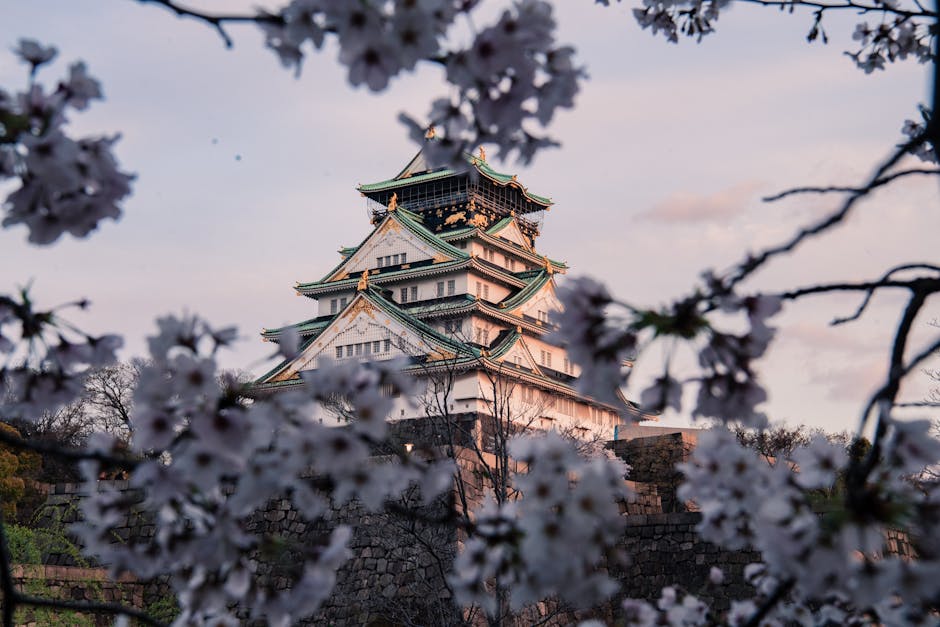 A scenic view of Osaka, Japan