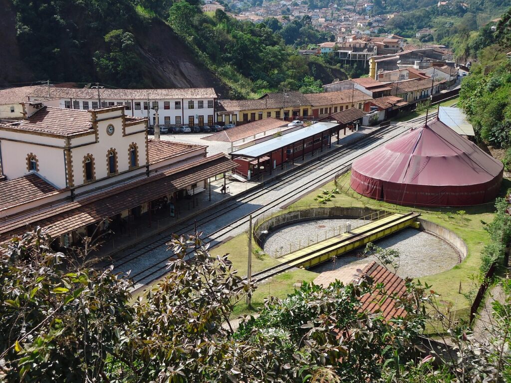 A scenic view of Ouro Preto, Brazil
