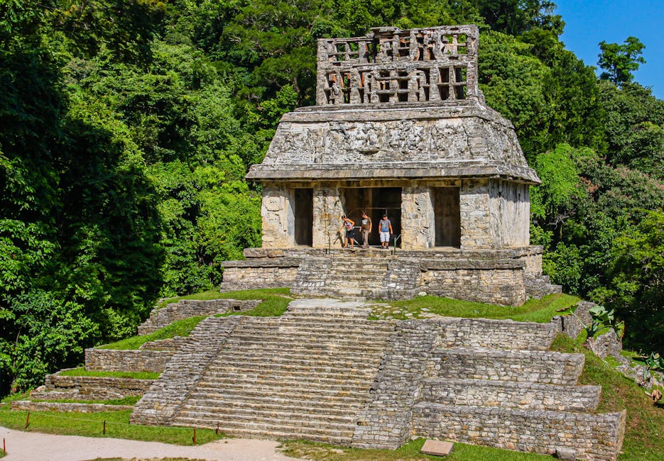 A scenic view of Palenque, Mexico