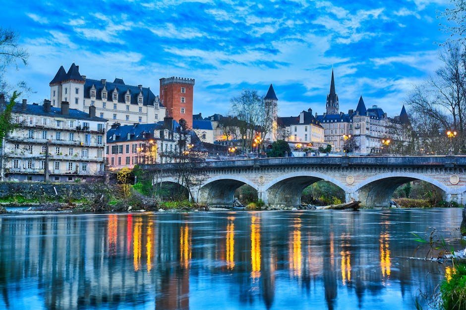A scenic view of Pau, France