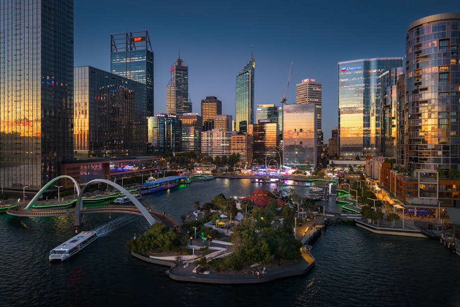 A scenic view of Perth, Australia