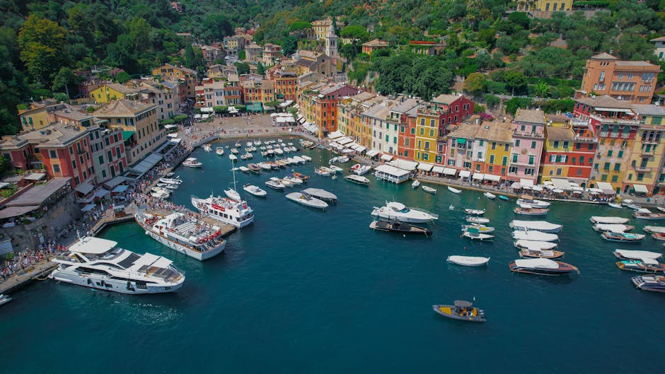 A scenic view of Portofino, Italy
