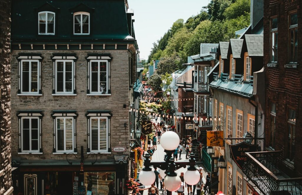 A scenic view of Quebec City, Canada