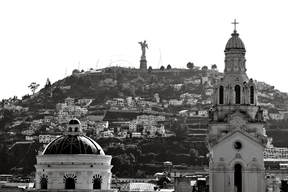 A scenic view of Quito, Ecuador