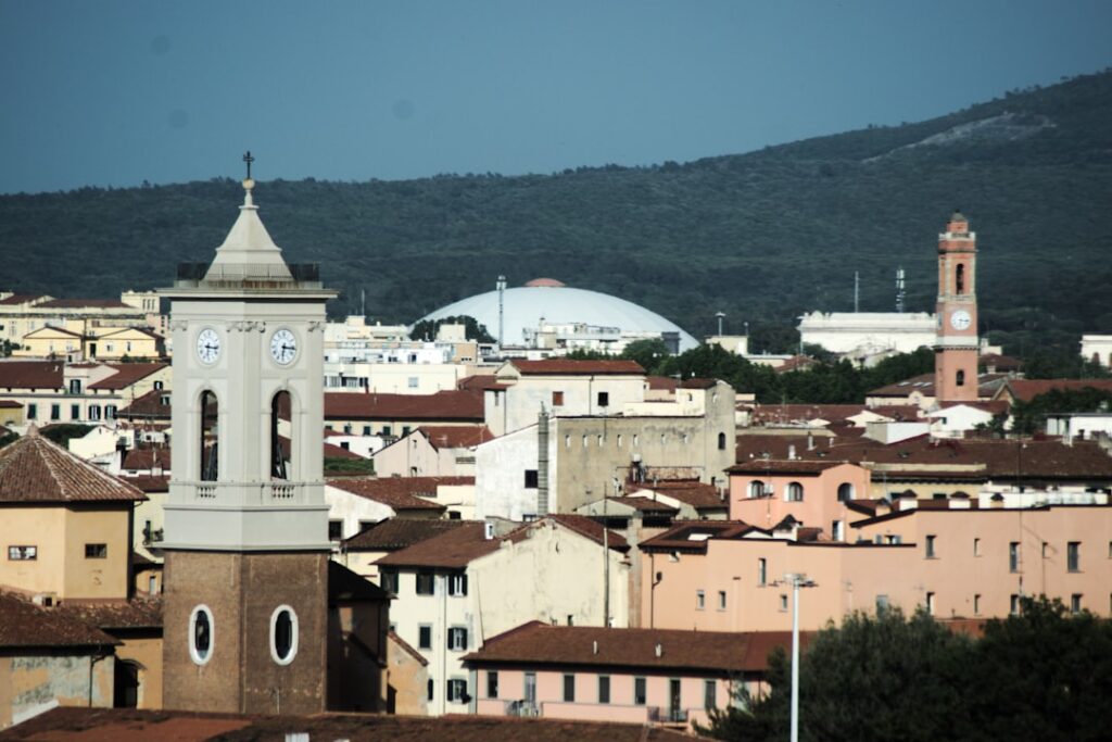A scenic view of Salerno, Italy