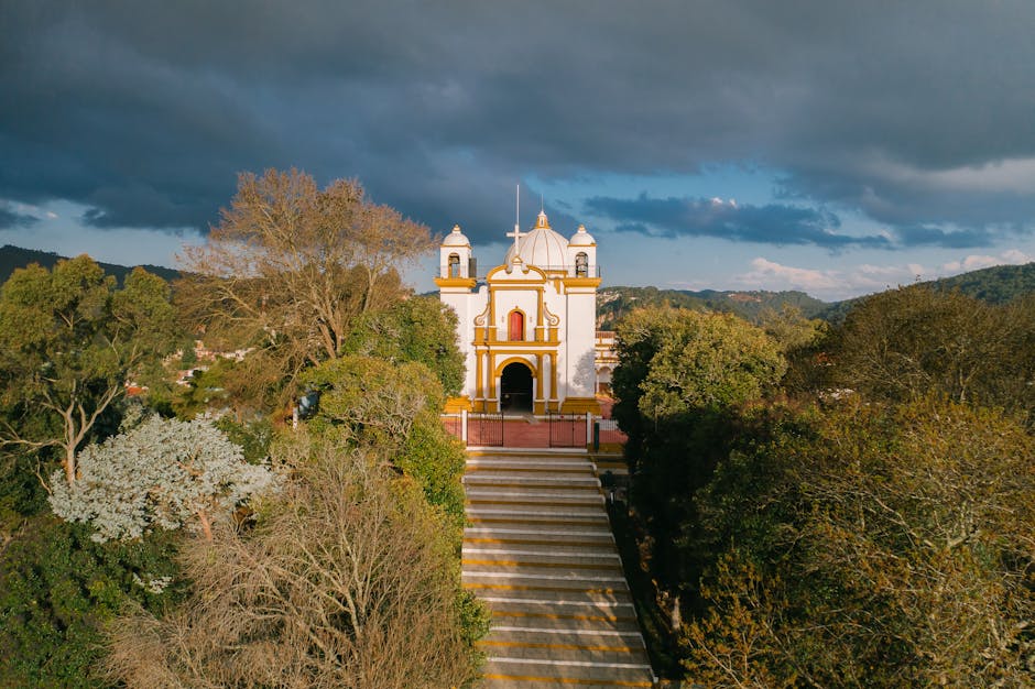 A scenic view of San Cristóbal de las Casas, Mexico
