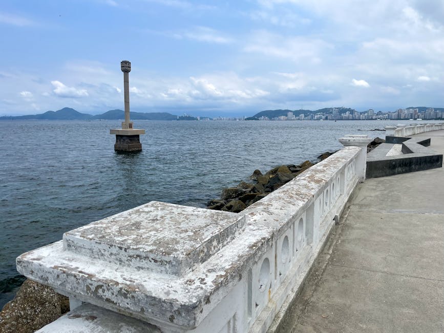 A scenic view of Santos, Brazil