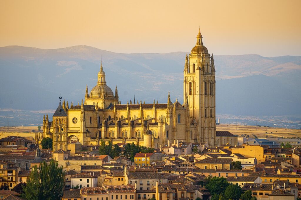 A scenic view of Segovia, Spain