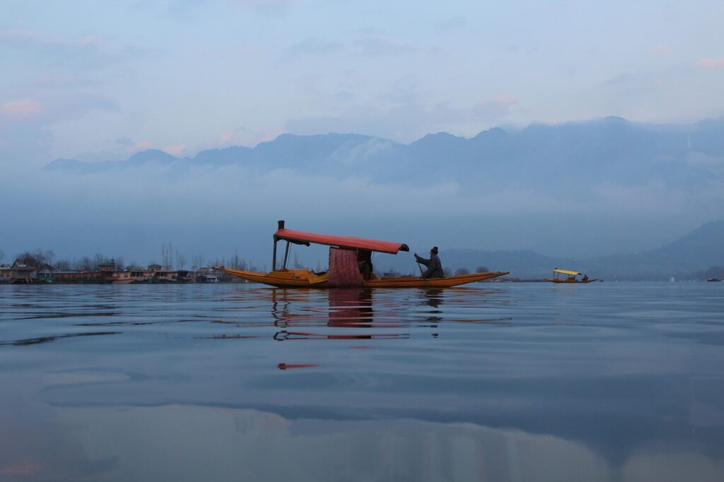 A scenic view of Srinagar, India