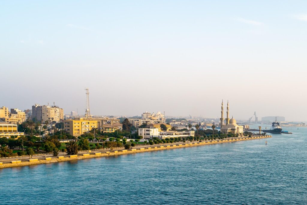 A scenic view of Suez, Egypt