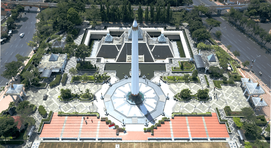 A scenic view of Surabaya, Indonesia