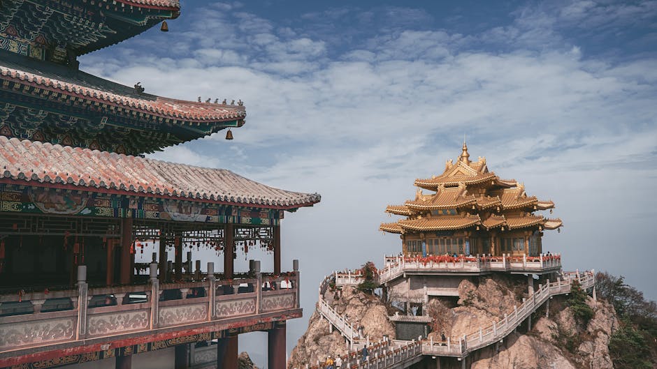 A scenic view of Tai'an, China