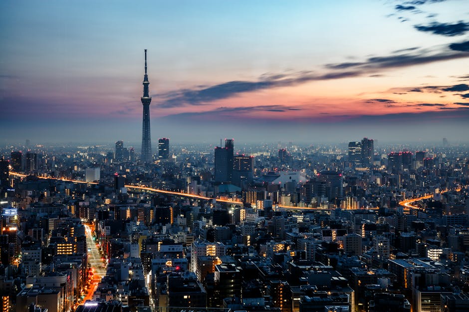 A scenic view of Tokyo, Japan
