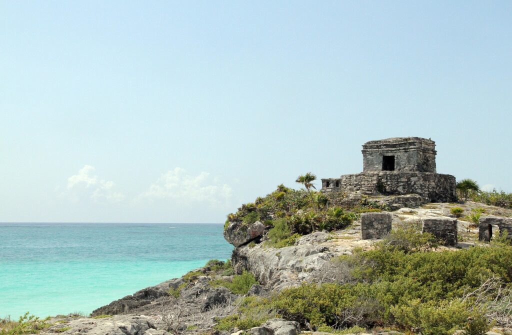A scenic view of Tulum, Mexico