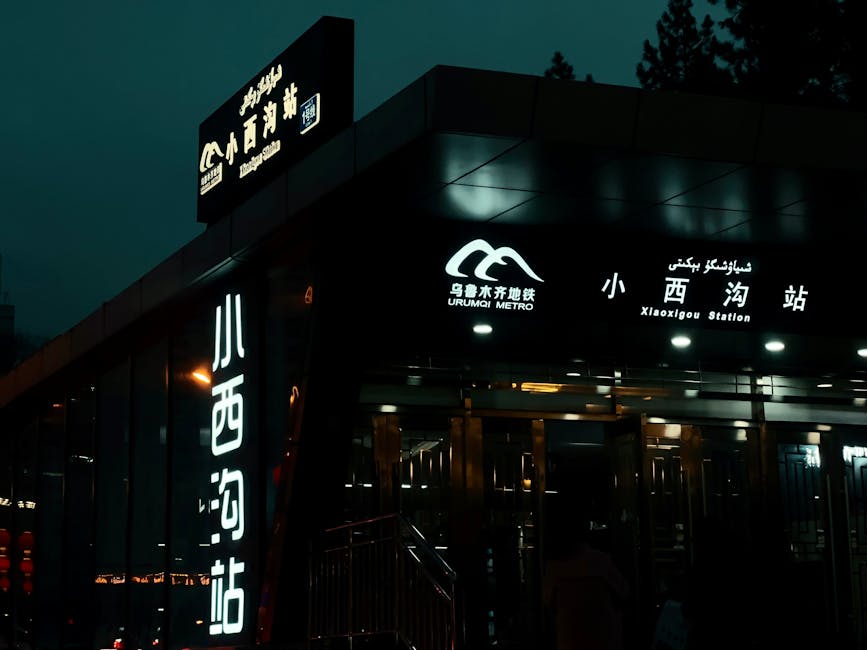 A scenic view of Urumqi, China