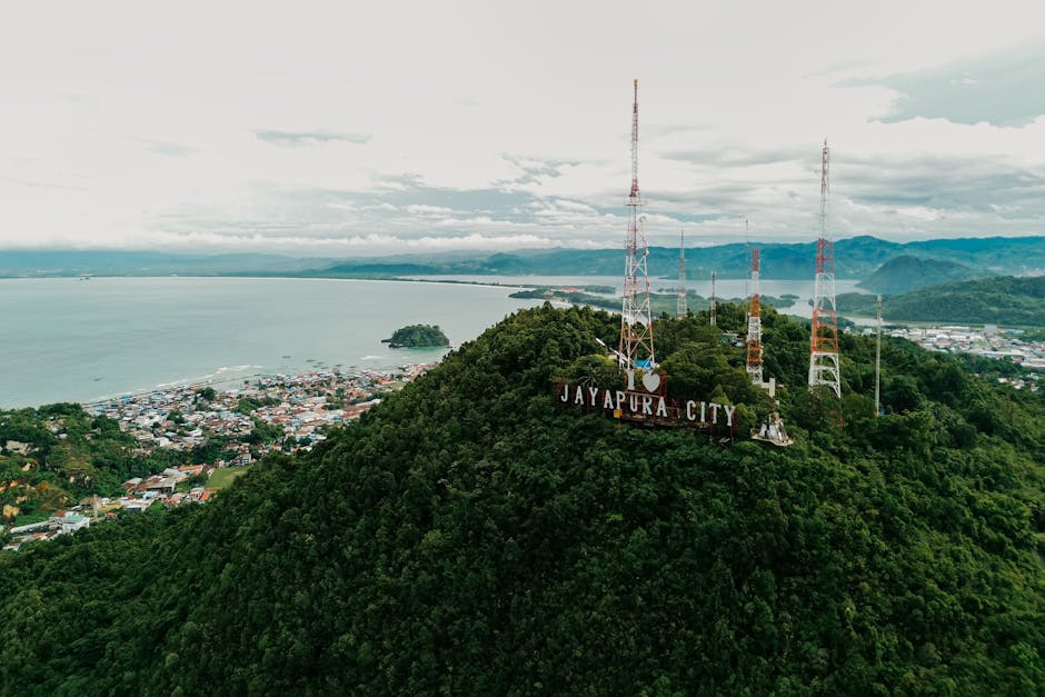 A scenic view of Jayapura, Indonesia
