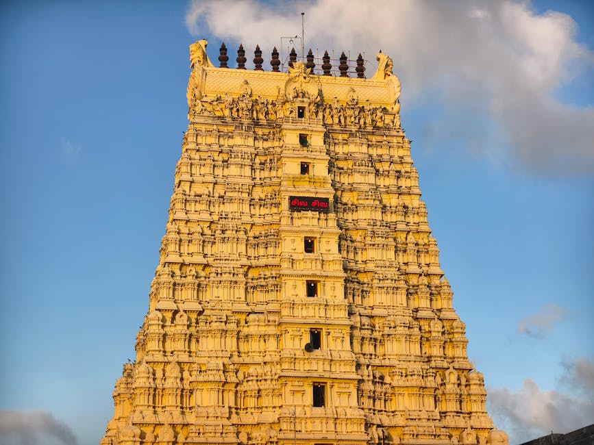 A scenic view of Rameswaram, India